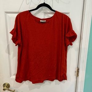 Ladies 1X rust colored top